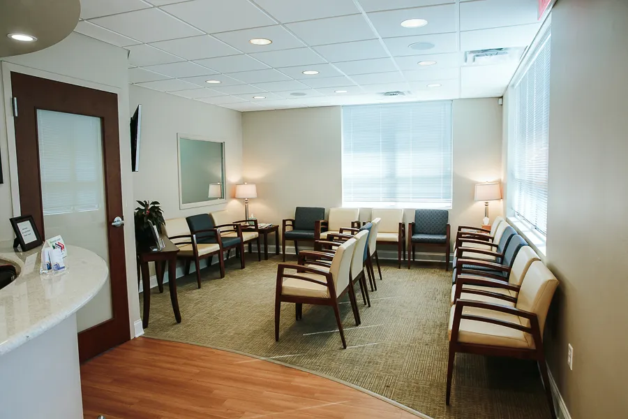 waiting area with comfortable seating, Capital Oral & Facial Surgery